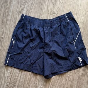 Navy Blue Aerie Offline Athletic Shorts